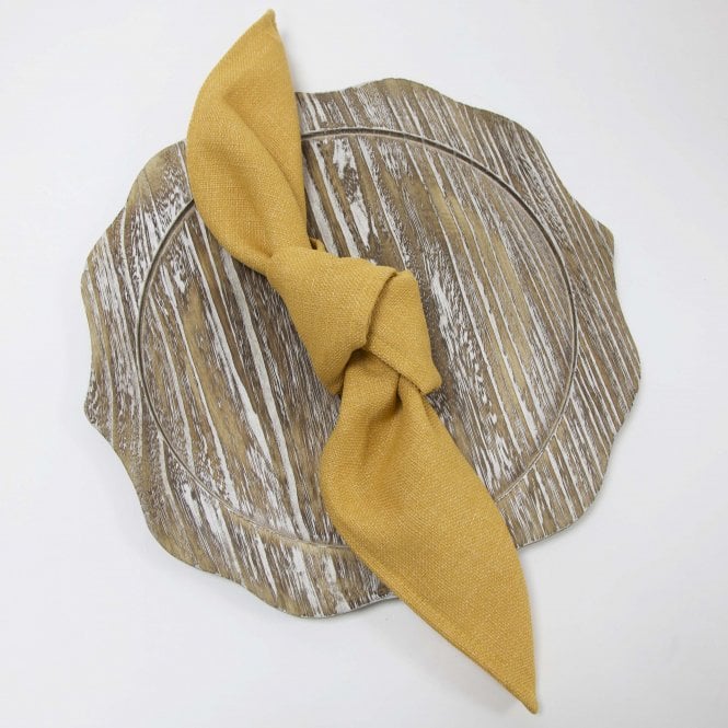 Urbane Linen Napkins Mustard