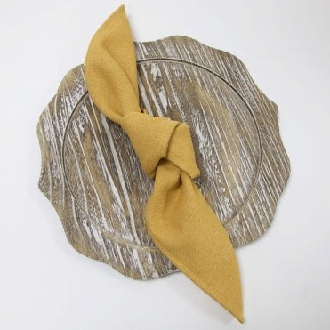 Urbane Linen Napkins Mustard