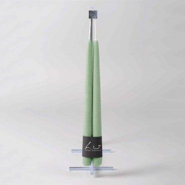 Velour Range 30cm Pair of Tapers Sage