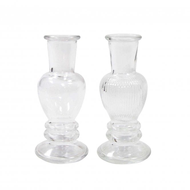 Venice Candle Holders 11cm Set of 2 Clear 29880