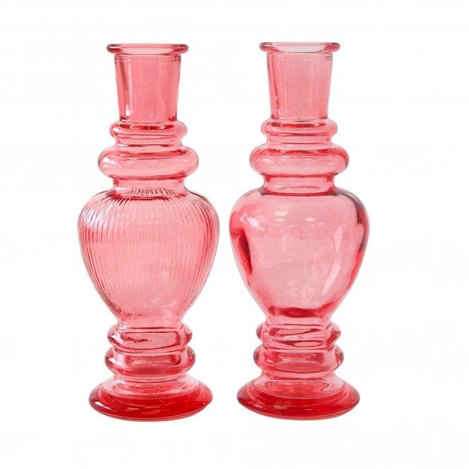 Venice Candle Holders 15cm Set of 2 Pink 29891