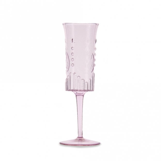 Vintage Art Deco Pink Champagne Glass