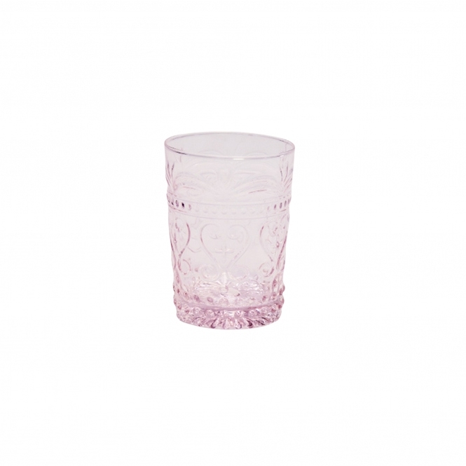 Vintage Art Deco Pink Water Glass