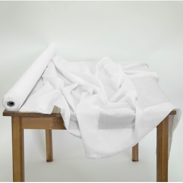 Voile 1.5m 60m Fire Retardant Roll White