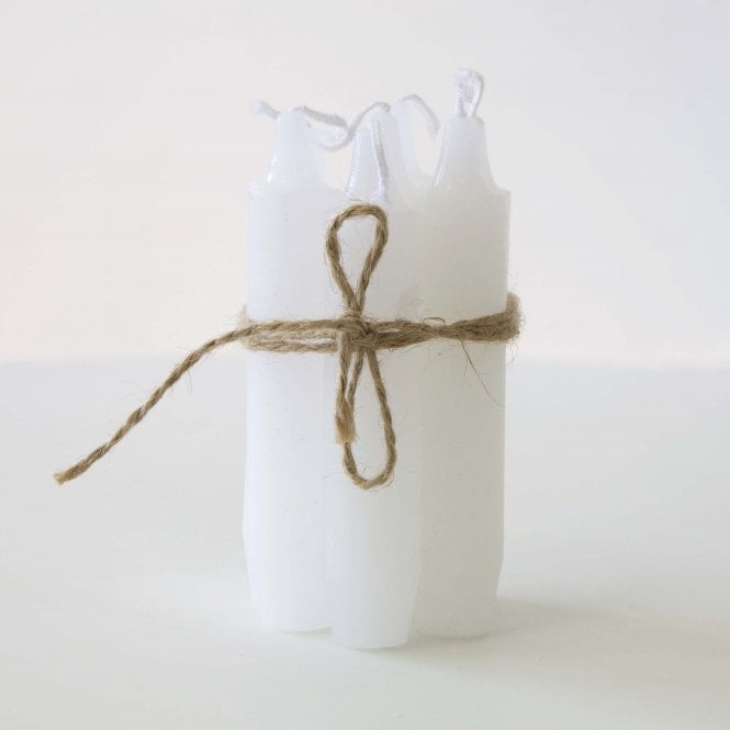 White Taper Candles Pack of 7 11cm 32167